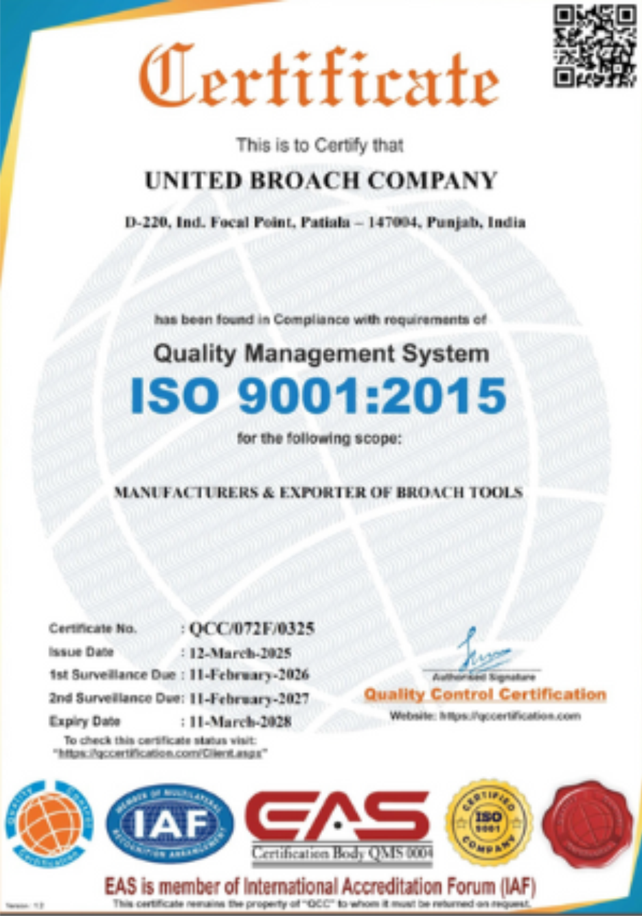 Ceritificate Vertile